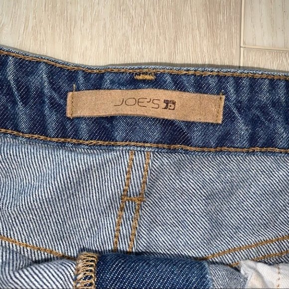Joe’s Jeans Denim Shorts Women's Size Size  28 Medium Blue Wash High Rise Cutoff - Picture 4 of 7